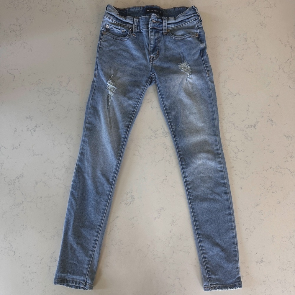 Aeropostale low rise, jagging girls 000 barely worn like new